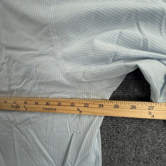 Brooks Brothers Non Iron Button Up Shirt Cotton Men 16.5 35 Madison Blue Check - Picture 6 of 16